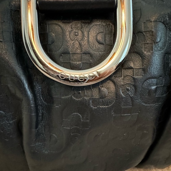 Gucci Horsebit Embossed Leather Medium Abbey Hobo Shoulder Bag - Picture 4 of 9